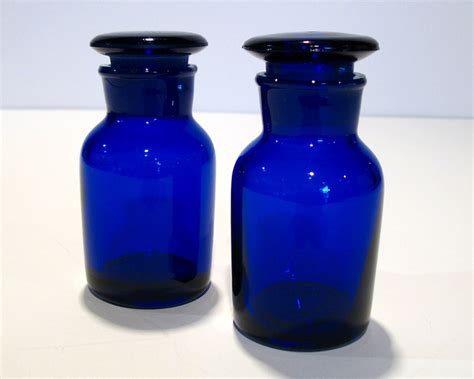 cobalt colored hermes apothecary jars|Cobalt Blue Glass Apothecary Jar .